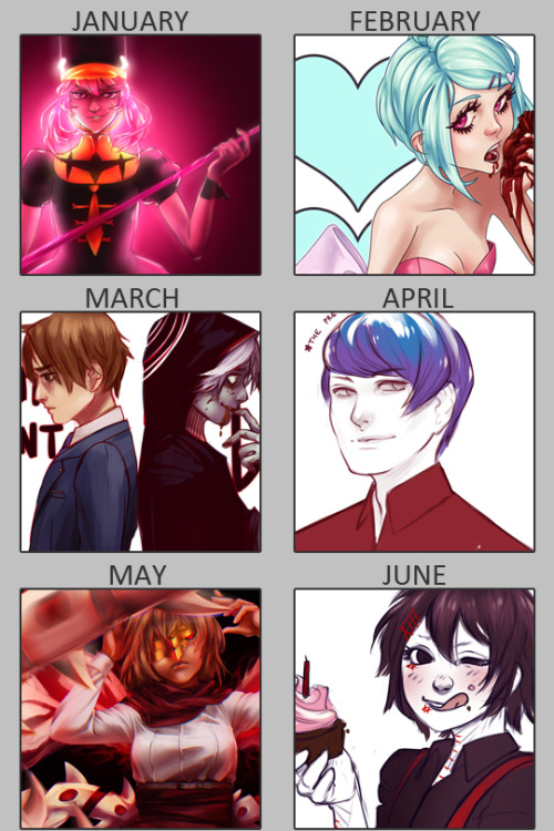 zombeezle: despite all my years of digital art, i’ve never done a year-end art summary.2015 ha