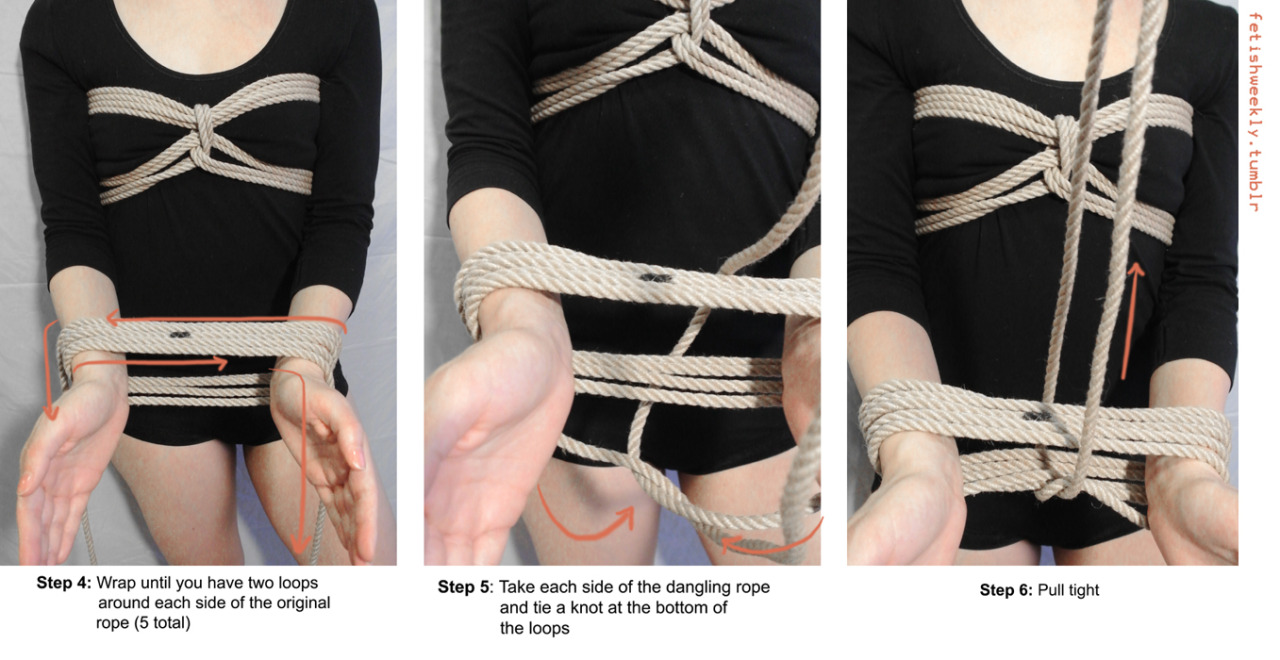 diary-of-a-switch:  fetishweekly:  Shibari Tutorial: Pearl Harness &amp; Wrist