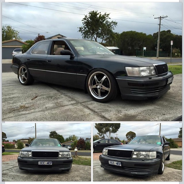 Much better 👌🏻 #aimhighridelow #ucf10 #celsior #lexus #ls400 #ucf11 #1uz #slammed