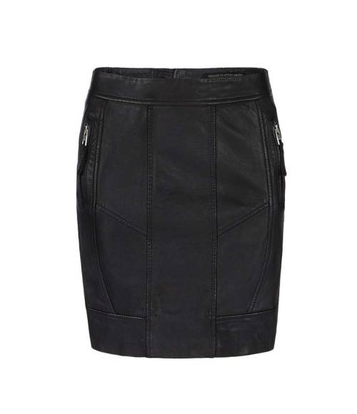 wantering-leather: Leather Biker Pencil Skirt