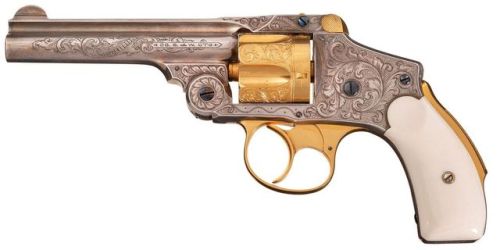 Exhibition Smith & Wesson .38 safety hammerless, manufactured circa 1907-1940.from Rock Island A