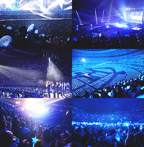 sojuberry:  this is my world… this is where i belong; super show 5 sapphire blue