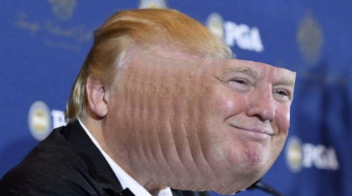 frankie-onfire:  creepys:  Uh oh! You’ve been visited by the trump slug. Share or the trump slug will crawl into your ear in 30 seconds.  Not risking this one 