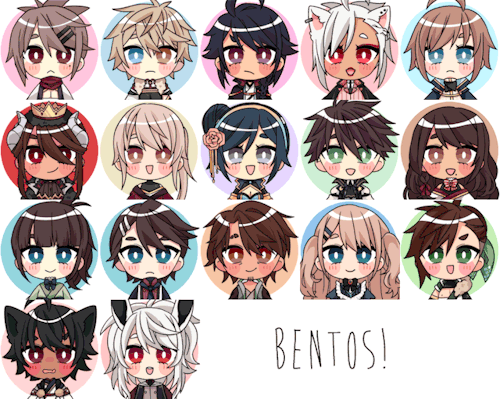 ^ 7^)9 Chibi blinking icons! All the ones I’ve done so far! I’m thinking of adding these