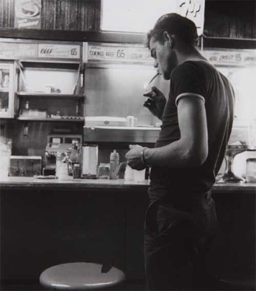 kafkasapartment:The Stoplight Café. 1966. Danny Lyon. Gelatin silver print