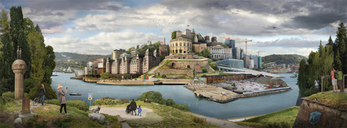 Emily Allchurch (click to enlarge)1. Ghost Towers (after Piranesi)2. Babel Britain (after Verhaecht)