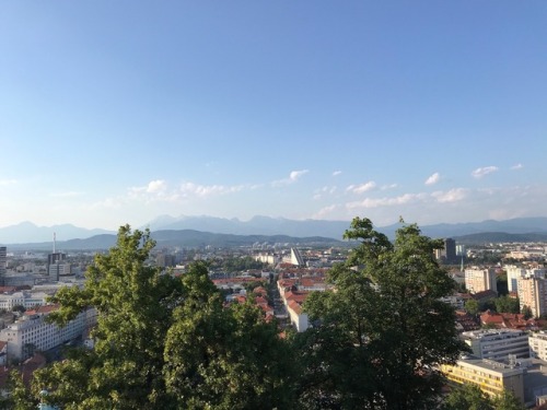 Blick vom Schloss in Ljubljana - 19.7.18