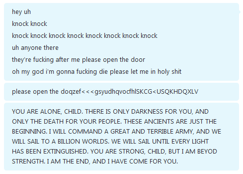 suppery:  kenneththinks:suppery:hey @cheeralism knock knock@cheeralism uhh knock knock