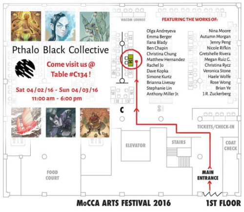 hey all! you should drop by @pthaloblack‘s MoCCA Fest table on April 2nd/3rd if you’re in NYC! my li