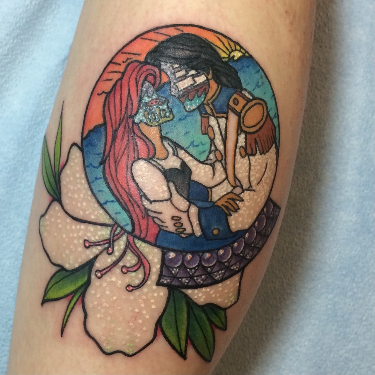 fuckyeahtattoos:  Done by Chelsey at Simms Ink, Hayward, Ca.  Designed by Chelsey