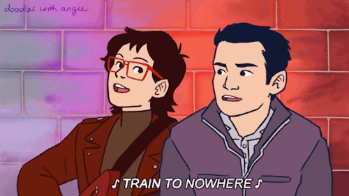doodleswithangie: ♪ at least you’re there ♪“train to nowhere” from chicken choice 