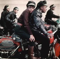 vintagegal:  Norman Parkinson- Harlem Motorcycle