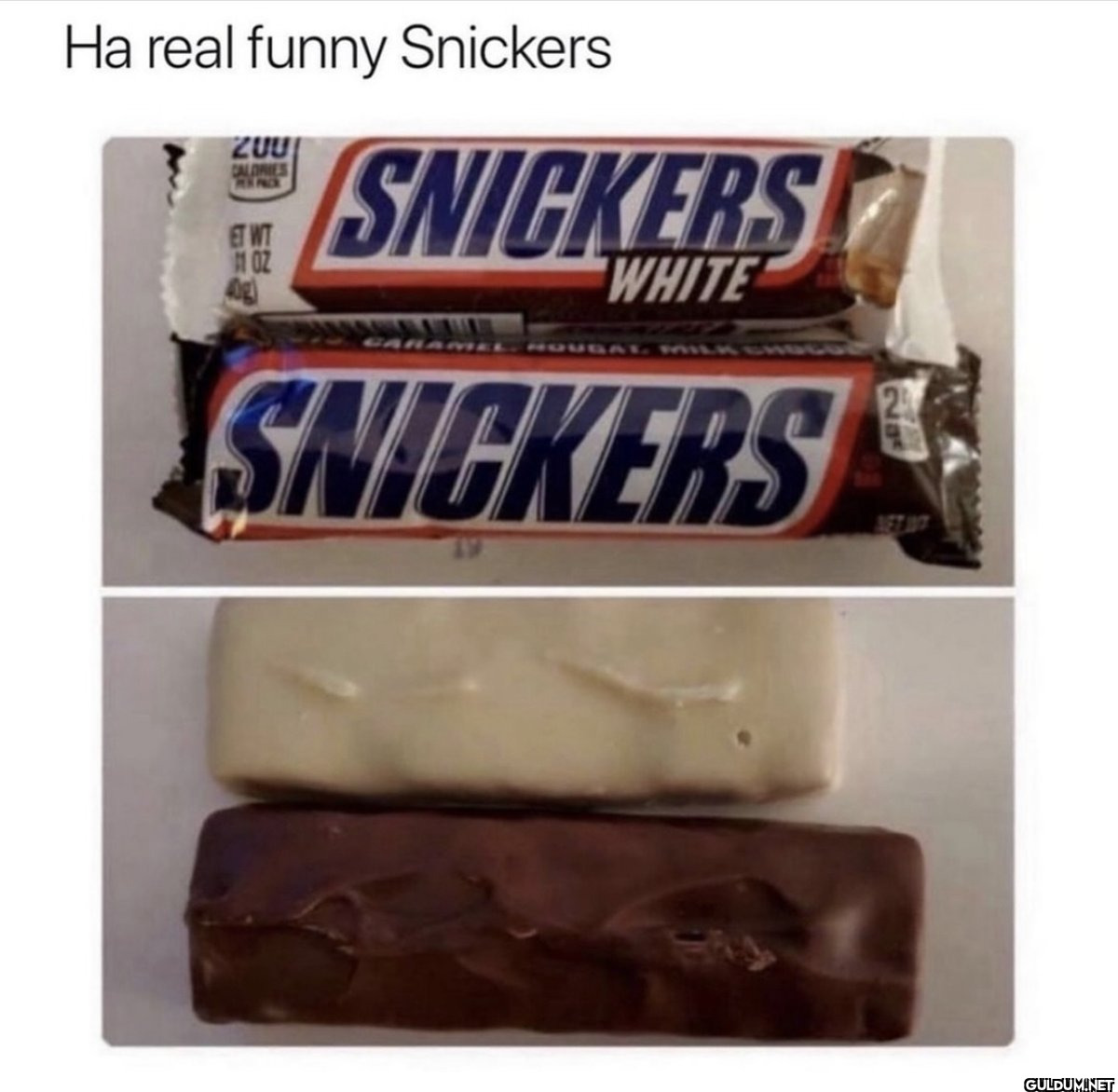 Ha real funny Snickers...