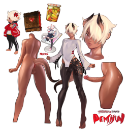 toxxykiss:Character I’ve been wanting to make for a while. :&gt;He’s a demonboy and hangs around with Ashley~ PATREON | FA | HENTAIFOUNDRY | TWITTER