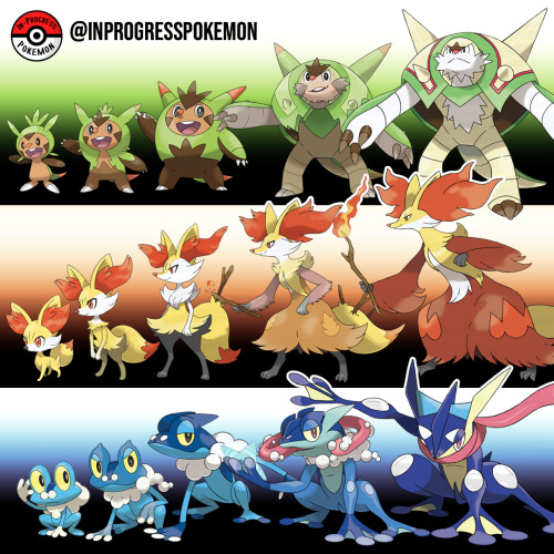 Pokemon x and y starter pokemons