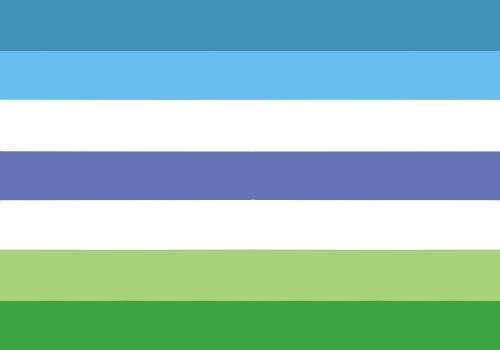 queercamlo:Non-SAM Aro and Aro-Neu Trans Man Pride Flags