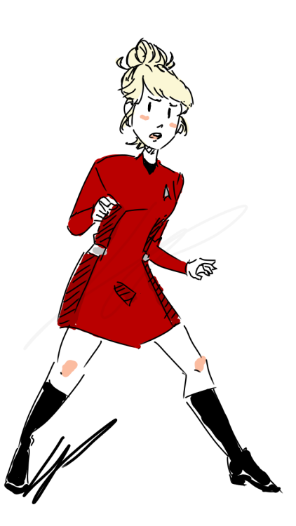 trekladies:pkmndaisuki:also doodled a possible aos janice rand, inspired by @trekladies’s recent pos