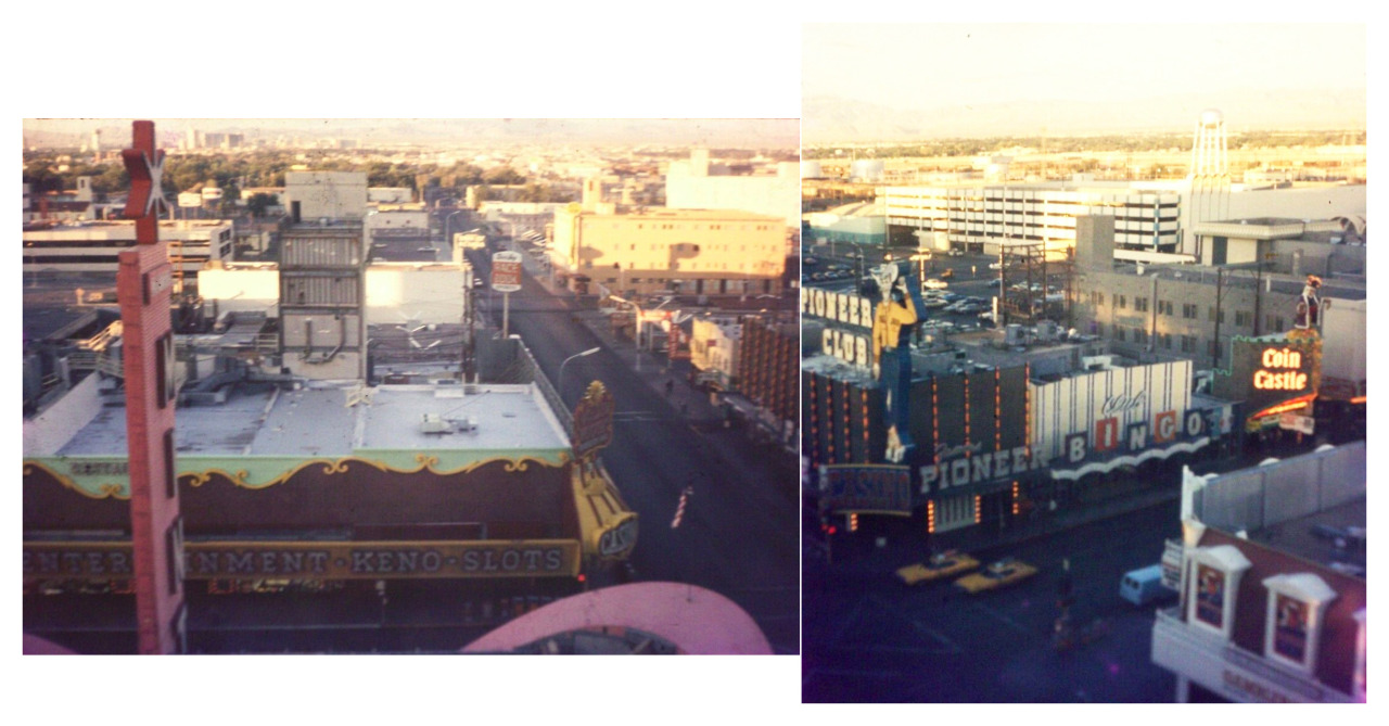 View from a room at The Mint, c. 1975 overlooking Fremont & 1st. Pics from Lone Wolf