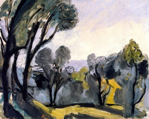artist-matisse: Landscape with Olive Trees, Henri Matisse