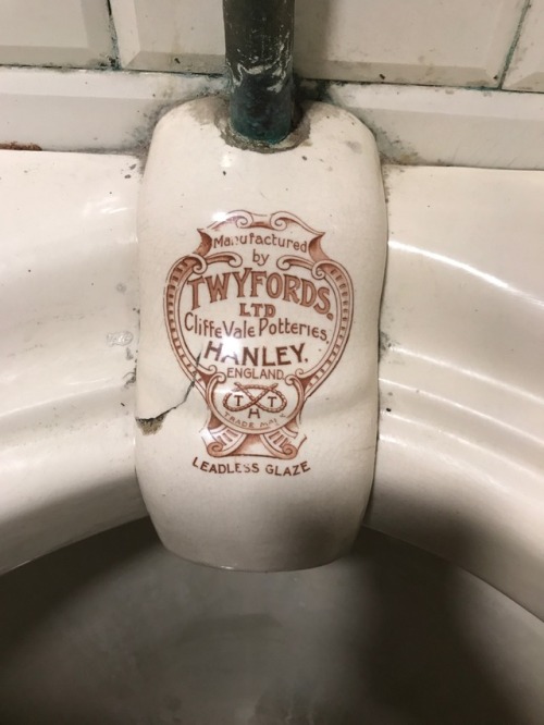 Old urinals at a gay pub in Brussels near the Grand Place