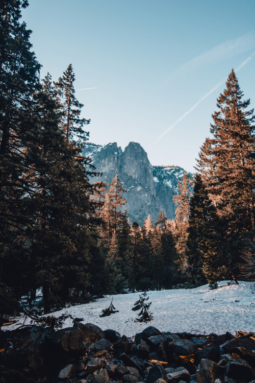 jasonincalifornia:Lower Yosemite Falls and a Rainbow all to MyselfSociety6