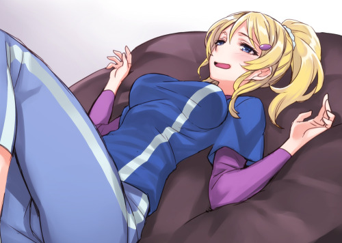 えりちvs.人をダメにするソファ（14.04.15） by 松竜 [Pixiv] via Illustail
