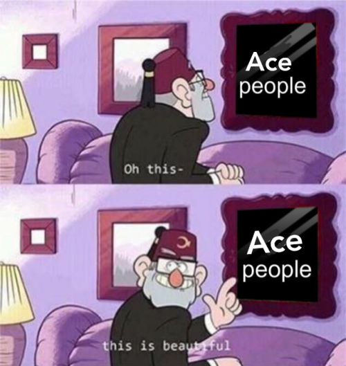 Bi people; *exist*                                My Ace ass;