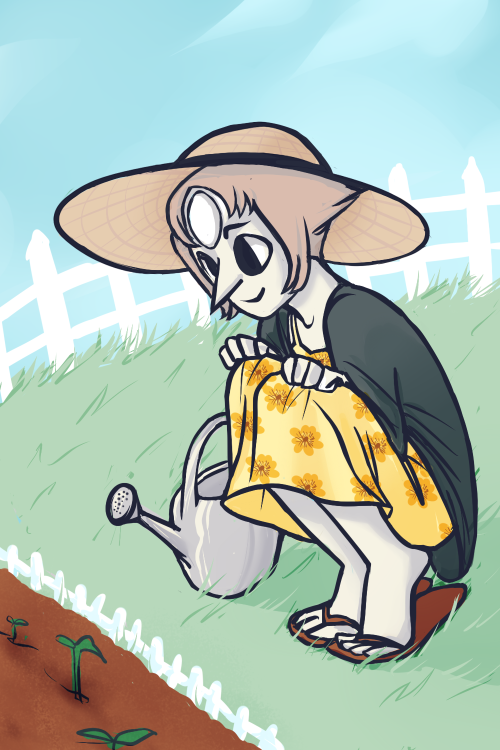 noodlesqueen:  tell me ur pearl gardening headcanons