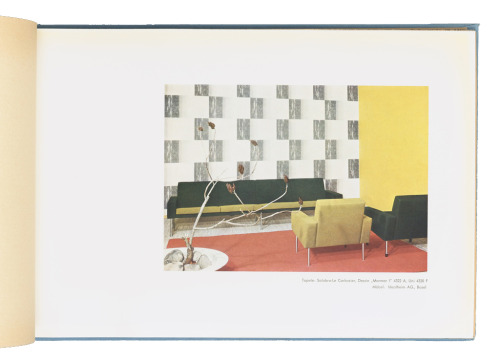 Salubra, wallpaper sample book Le Corbusier, 1959. Switzerland. Via Cooper Hewitt + Bukowskis