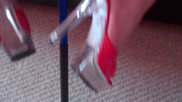 degradationofasubmissiveslut: A gif/clip from the video I made of me riding and fucking a baseball b