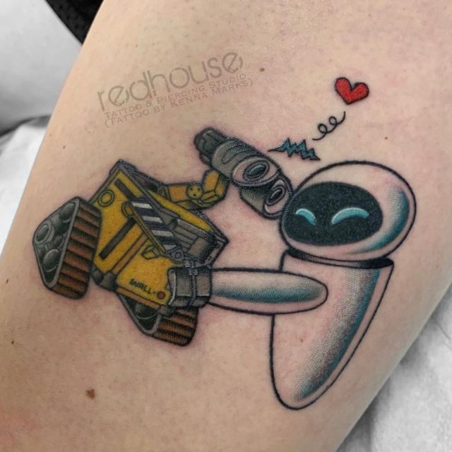 Matching WallE  Eve tattoos I had  Tattoos by Adam Hill  Facebook