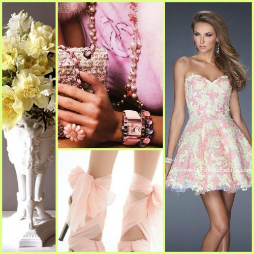 Here&rsquo;s style 20247 in lemon/pink for some #bridesmaid inspiration, but it can totally be w