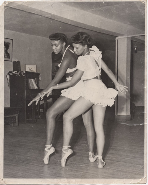 swanlake1998:  joan myers brown and mary johnson photographed, circa 1949, by courtesy of mobballet