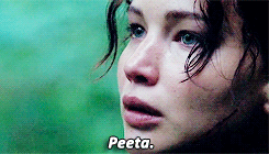 keybladesoras:  Katniss feels lost without Peeta and betrayed by Haymitch, so she’s very fragile - F
