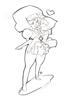 cottonbun:  I’ve been wanting to draw some cute pearlnet.