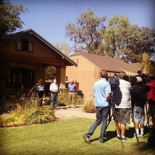 Pleased we have smart neighbors taking the lead in an FAA legal action … and that our #dtphx house was their press conference site!