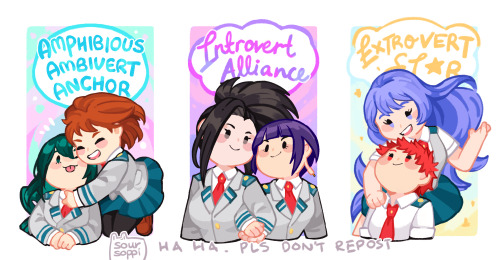 decided to do up some chibi versions of the Introvert / Extrovert / Ambivert series!Boys series | Gi