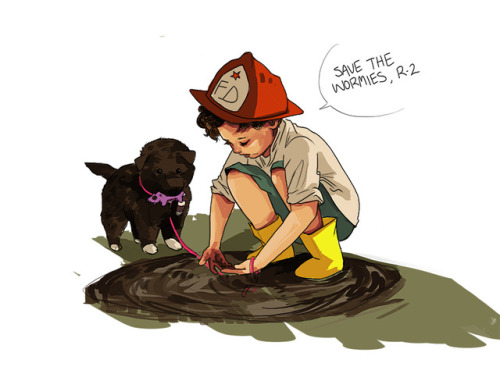 seek-rest:spidey-art:“Does anybody else know?” “Nobody”Everyone needs somebody so I gave Peter a dog