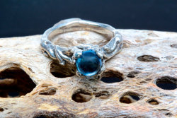 moonglowlily:  Blue Topaz Tree Branch Ring 
