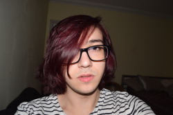 cinnamontoastsnunch:more images of my ugly mug! So pretty tbh, I love your hair!! ^_^