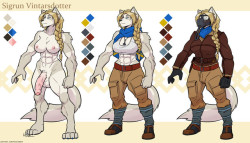 holtzoid: Part 2 of Sigrun’s refsheet.