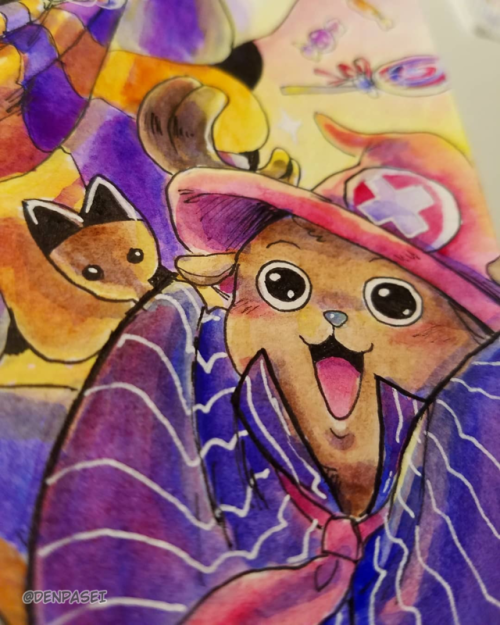 Inktober day 3 was C, for Chopper and Carrot (and candy lol)