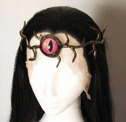 Fuchsia Eye Tiara commissioned by Jes.  