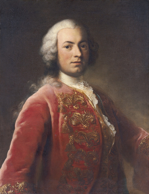 history-of-fashion:1750 Georges Desmarées - Portrait of Franz Carl von Soyer