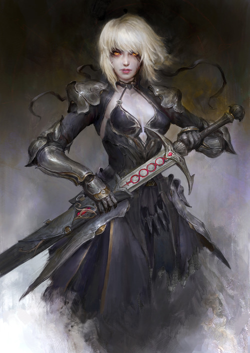 Saber Alter from FGO  Daniel Kamarudin@thedurianarttwitter.com/thedurianart/status/144536806