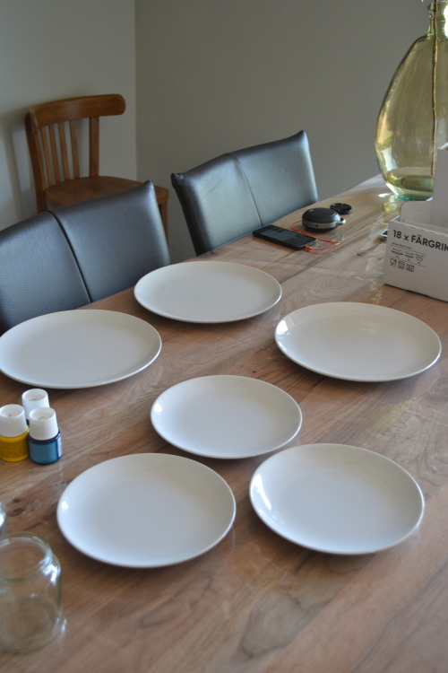 Another Of My Little Projects, Inspired On: Http://designed-forlife.com/post/122313053209/diy-watercolour-plates