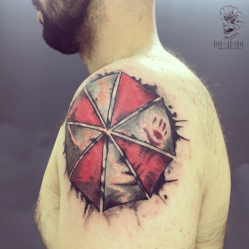 Resident evil umbrella tattoo on Kelleigh today  Tattoo by  Flickr