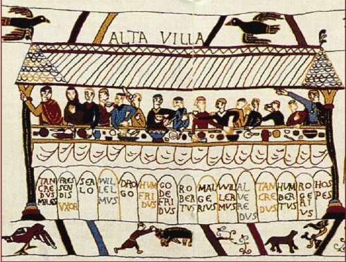 Petty lord Tancred of Hauteville (980-1041) with his children. Tancred had twelve sons, eight of who