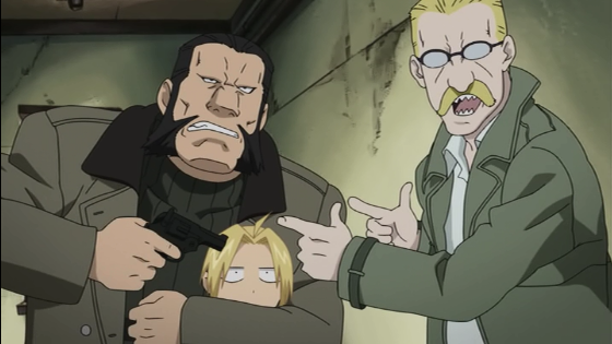 lolisoup:  phantomrose96:  That scene where Darius and Heinkel fake-kidnap Ed in