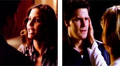 notcharismacarpenter:CORDELIA & ANGEL ALPHABET↳ jibe (be similar or consistent)